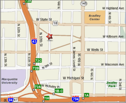 MapQuest Map to Milwaukee County Courthouse