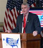 Mayor Barrett speaks at the 2007 Mayor Agains Illegal Guns Confrence