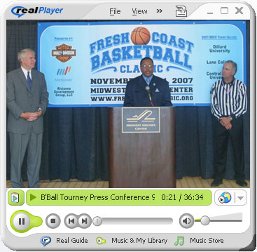 Click to open video of Ald. Wade at the Fresh Coast Basketball Classic Press Conference.
