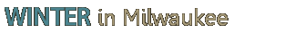 Winter in Milwaukee