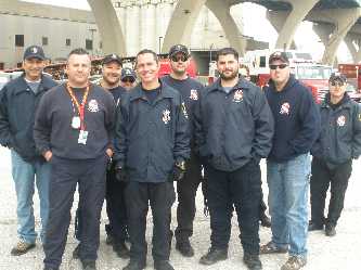 These officers were among 300 emergency responer at the Port of Milwaukee during an excerise. Photo by POM