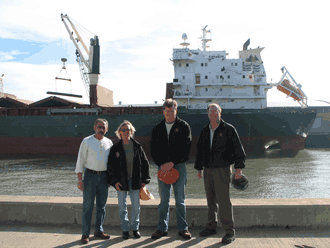Dan Cruz, Traffic Manager of FMT (left) with TC Industry representatives