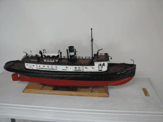 Model of the Milwaukee Fire Dept. Engine No. 15 - model built in 1908 by Captain Richard Rice.