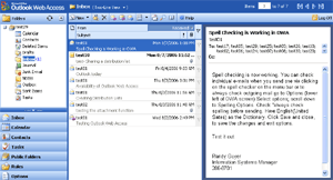 OWA Main Window
