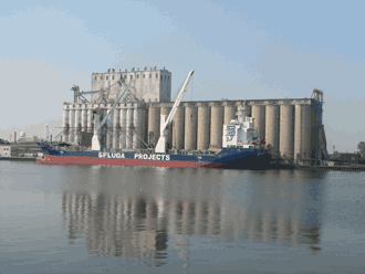 Beluga Formation loading grain at Nidera elevator